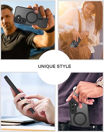 Miniatura 7 de BENTOBEN Funda magnética para teléfono Samsung Galaxy S24 Plus compatible con Magsafe, diseño delgado mate, a prueba de golpes, protección contra