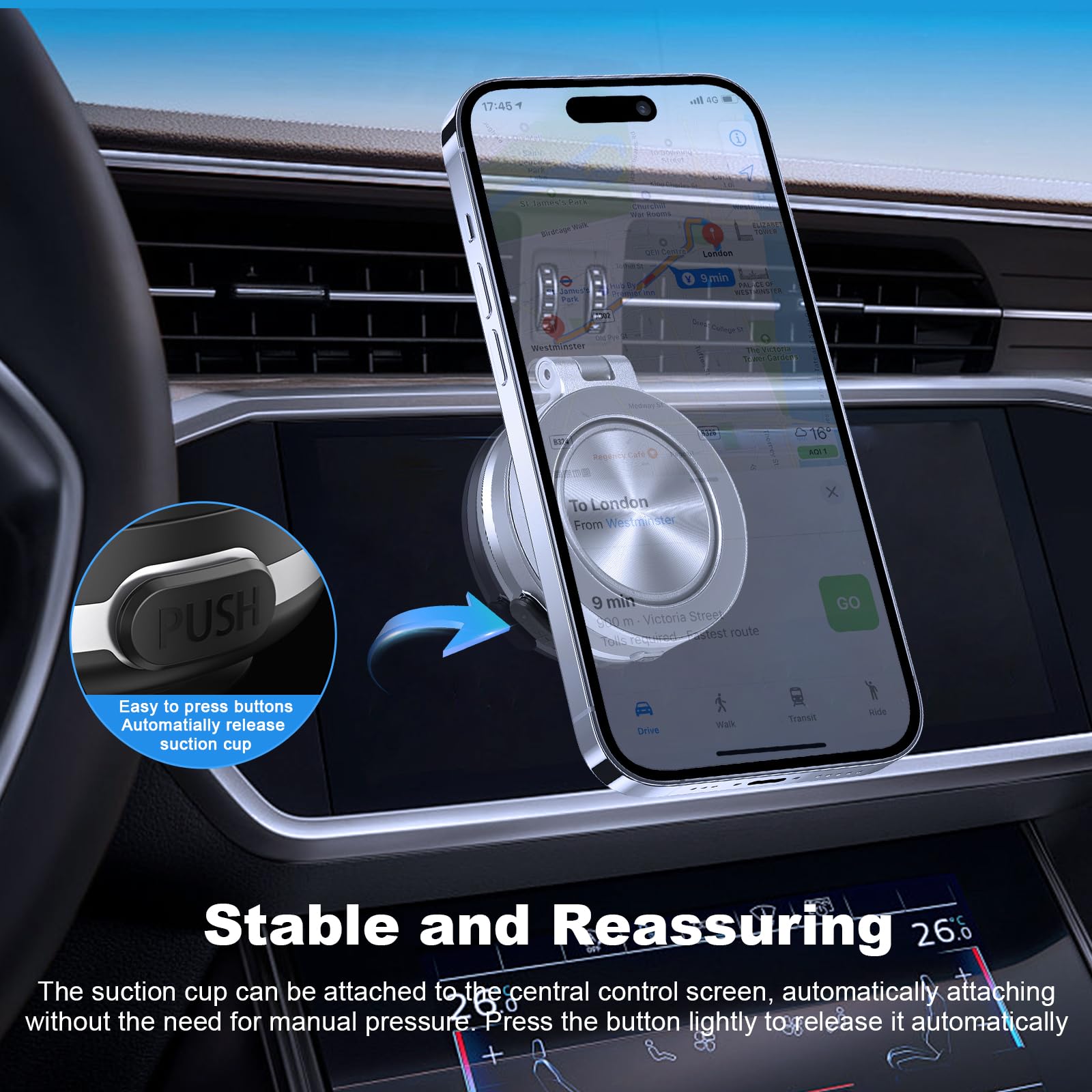 DS Portacellulare Auto Universale, Supporto Telefono Auto Ventosa - Foto 13