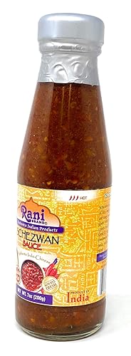 Miniatura 3 de Rani Schezwan Sauce Tarro de vidrio de 7 oz (200 g)  Sin colores  Sin OMG  Vegano  Sin gluten  Origen indio (indo-chino)