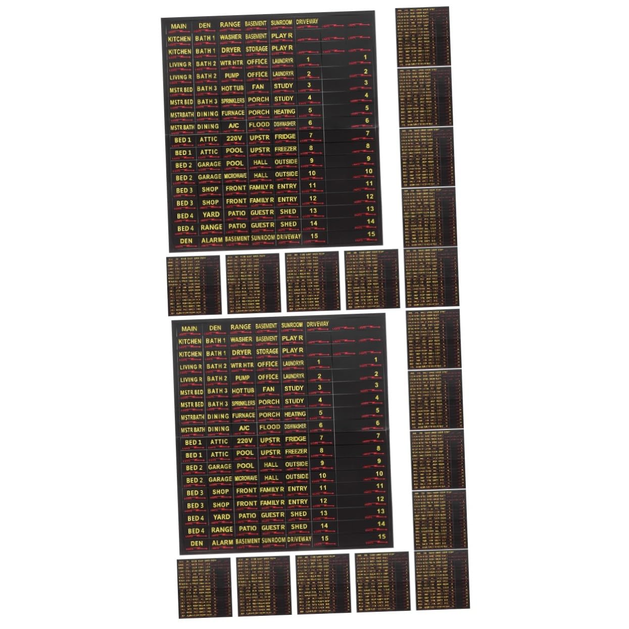 COHEALI 20 Sheets Electrical Box Label Sticker Labels Electric Panel Supplies Circuit Breaker Decal Electric Panel Label Paper