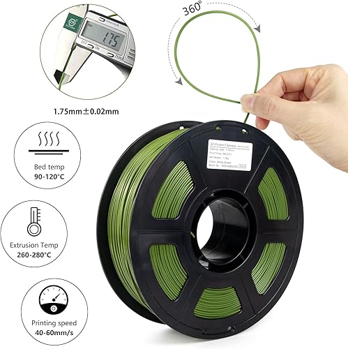 Miniatura 4 de iSANGHU Filamento ASA 1.75mm, Filamento ASA para Impresora 3D Resistente a UVCalorIntemperie, Perfecto para Imprimir Piezas Funcionales al Aire