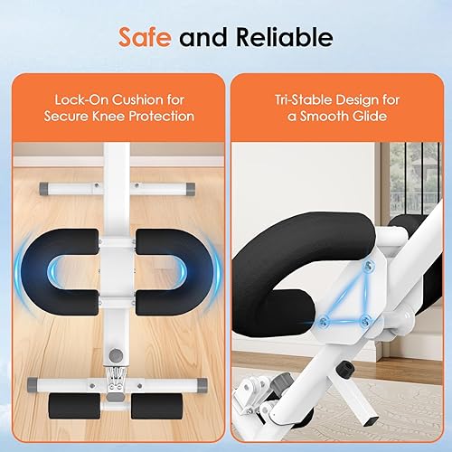 Miniatura 4 de Adjustable Ab Trainer Machine for Home Gym Workout Equipment,5-in-1 Exercise Equipment Rowing Machine, Leg Press Machine,Ab Glider Machine,Roman