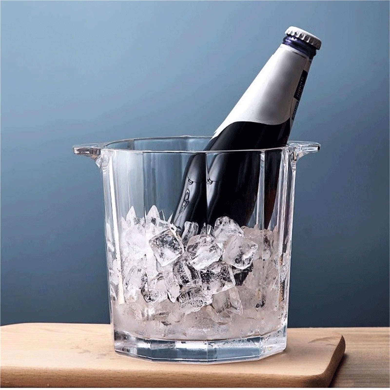 Seau à glace Seau à glace en verre cristal parfait for les fêtes camping ou for rafraîchir boissons Seau à glace cool pour bar