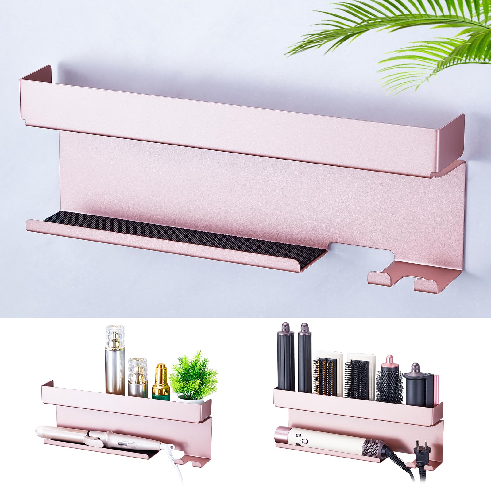 Lifewit Wandhouder voor haardroger met beker, organizer voor