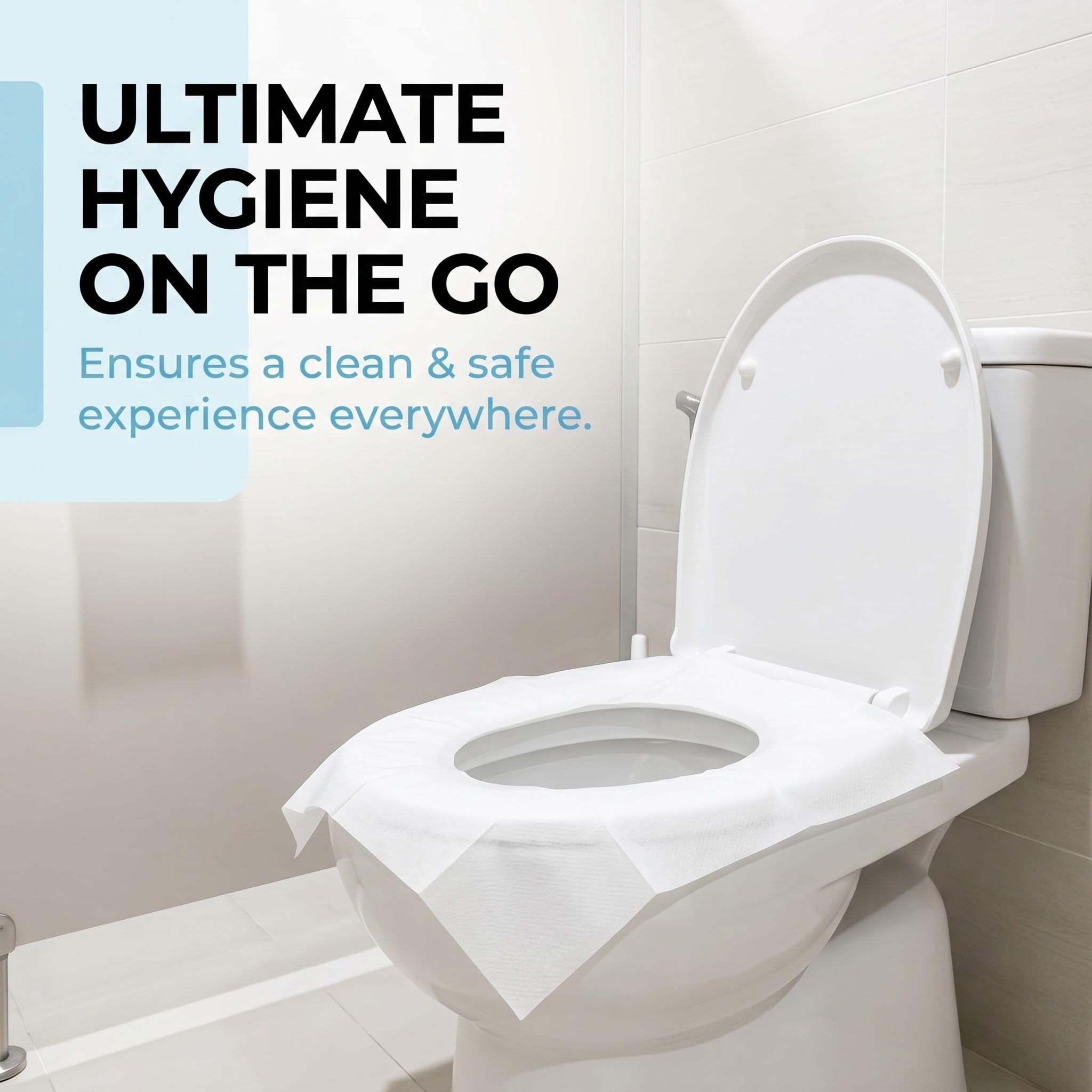 Copri Water WC USA e Getta Salviette Igieniche Monouso Solubili in Acqua 40 Pezzi
