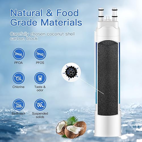 Miniatura 6 de FPPWFU01 Filtro de agua de repuesto para filtro de agua Frigidaire FPPWFU01 compatible con PurePour PWF-1, EPPWF01 PureAdvantage PWF-1 (paquete de 3)