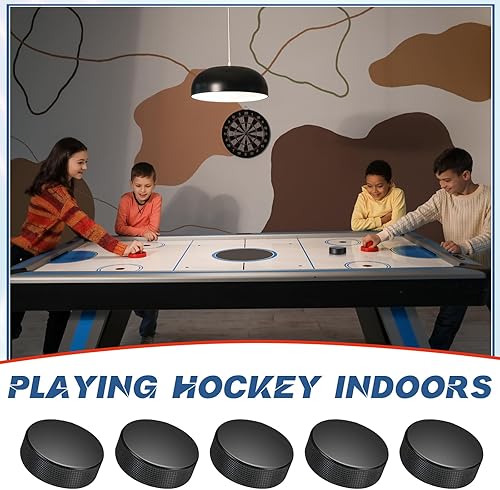 Miniatura 4 de Mini discos de hockey sobre hielo de espuma deportiva de 3 pulgadas para interiores con bolsa de malla para niños y adultos, práctica y