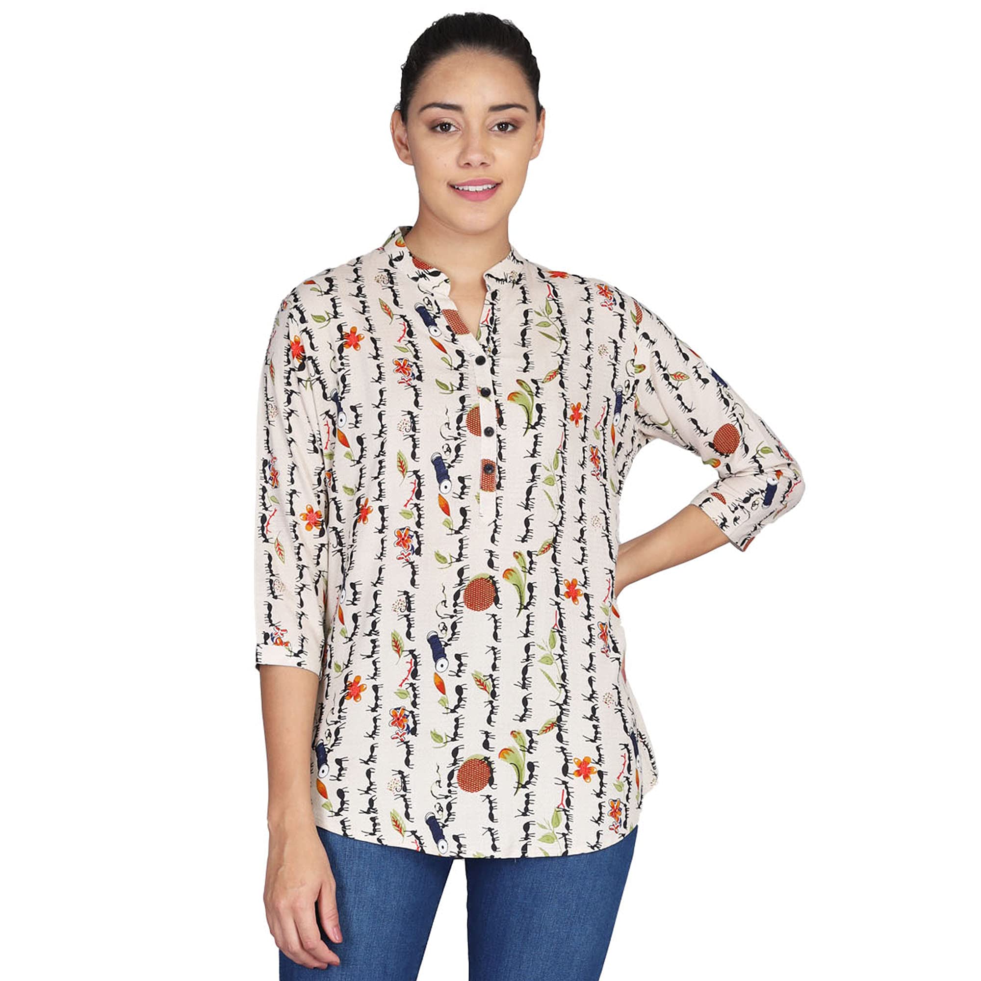 Rayon Printed Casual Top