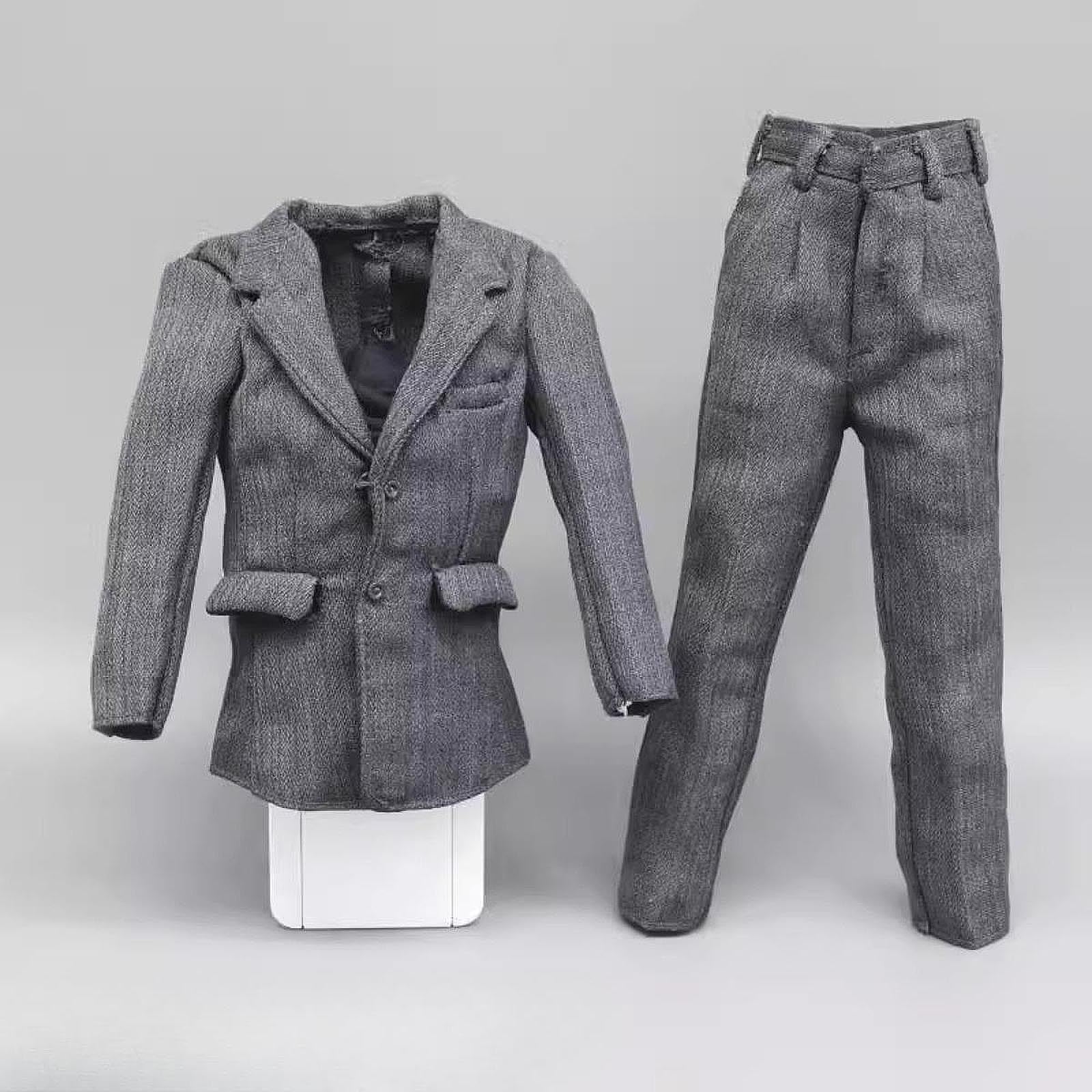 1/6 Männliche Figurenkleidung Ganzkörperanzug Kostüm Actionfiguren Kleidung für 12'' Actionfiguren, Jackenhose