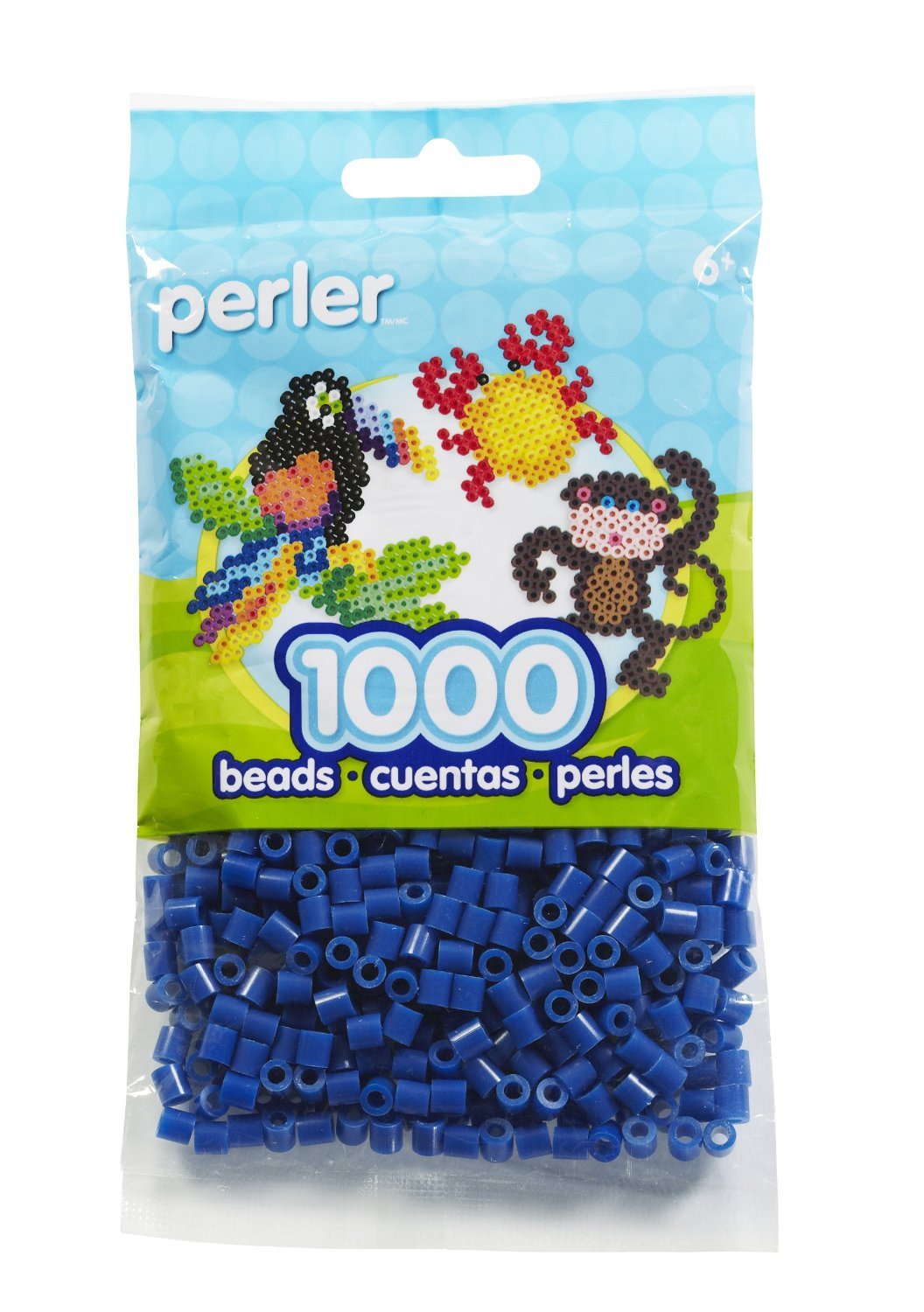 Perles Perler bleu foncé lot de 6 pour plaque loisir créatif et création pixel art