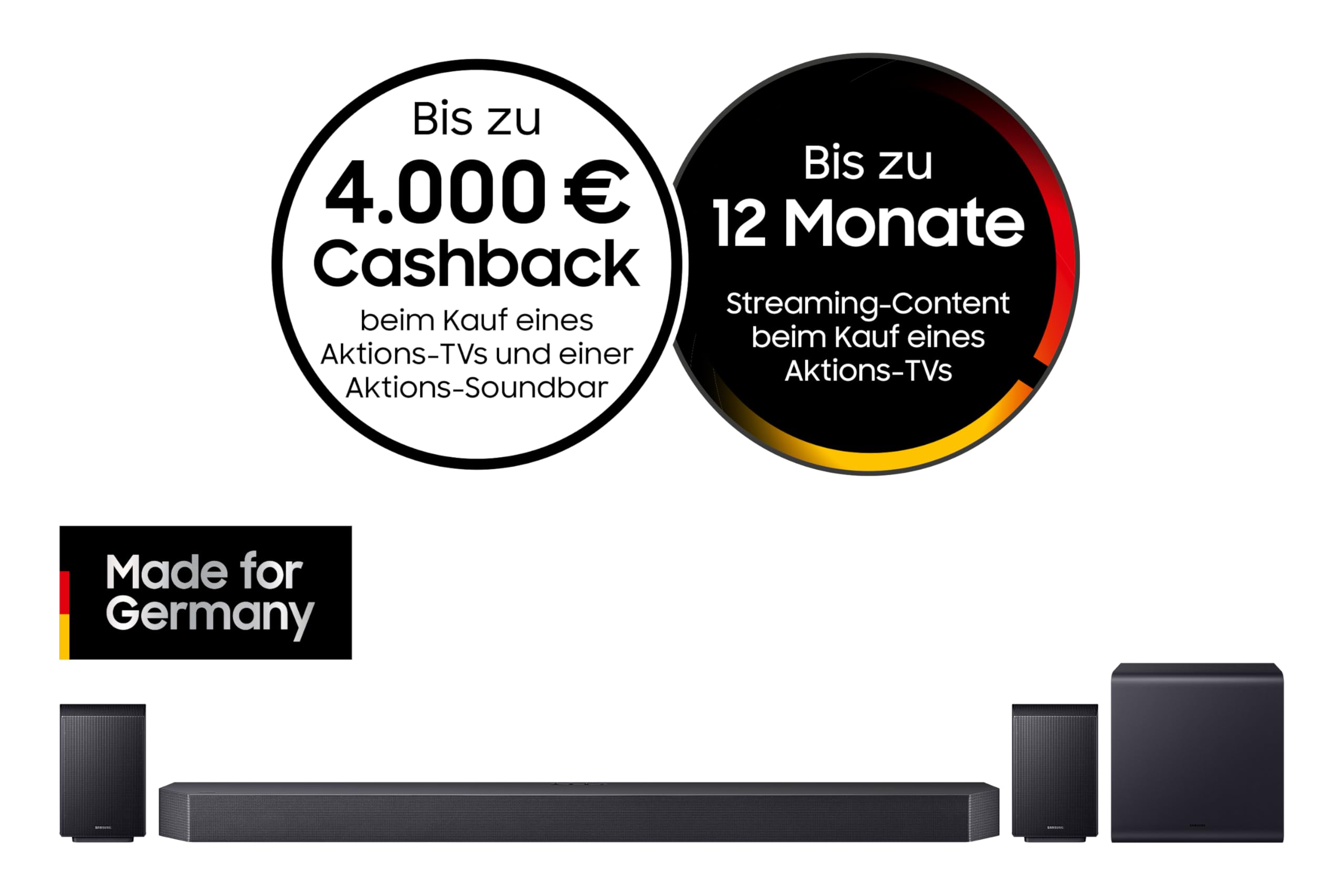 SAMSUNG HW-Q995GF Q-Series - Soundbar a 11.1.4 canali per TV, senza fili, 2 subwoofer, 4.0.2 canali, Dolby Atmos e DTS:X, SpaceFit Sound Pro, Q-Symphony [Versione Tedesca]