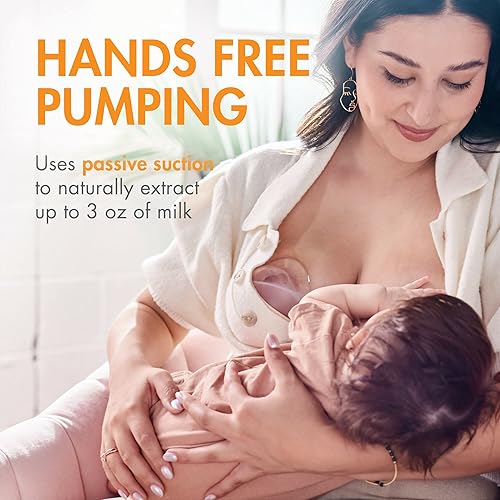 Miniatura 3 de Boon TROVE Silicone Manual Breast Pump with Travel Pouch - Hands Free Breast Pump - Passive Breast Milk Collector Shell for Newborns - Breastfeeding