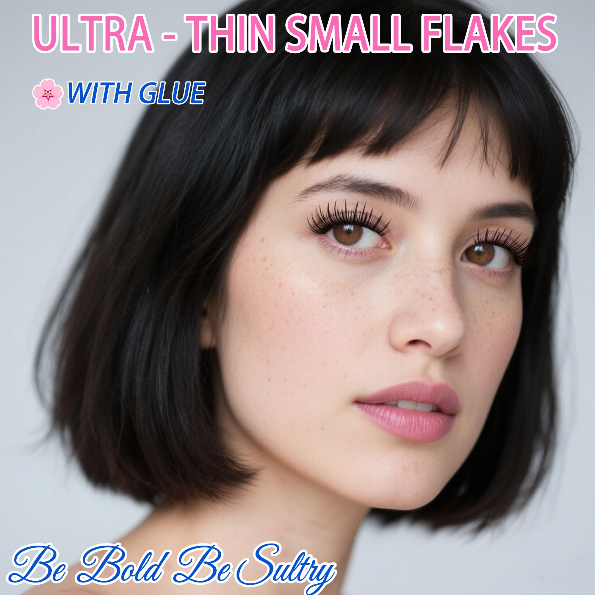 DIY Wimpernverlängerung, 36 selbstklebende Cluster, ultradünne synthetische Wimpern, Schwarz, Wispy Natural Style
