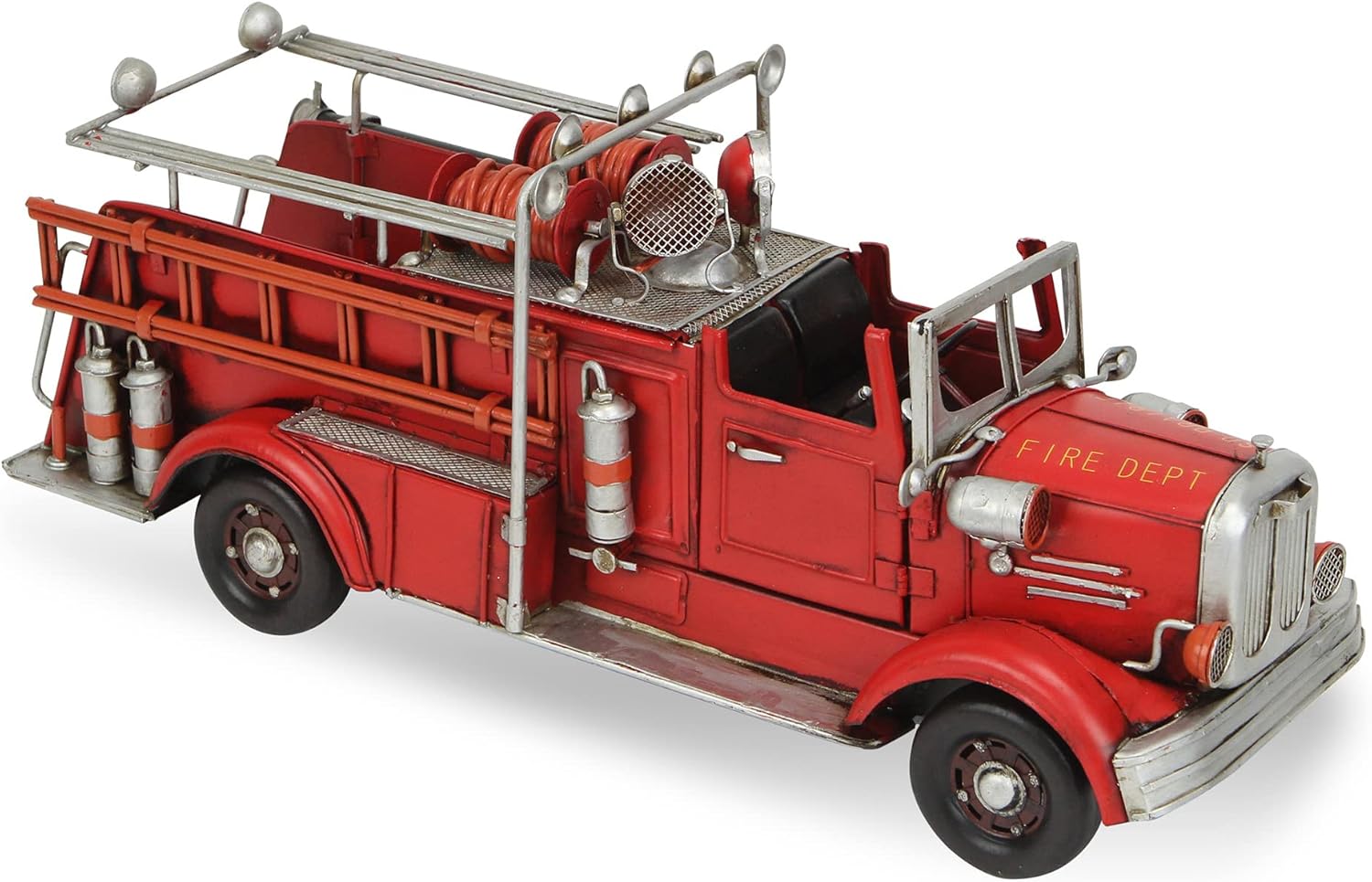 Cheung's Style Red Fire Engine Vintage Model, Multicolor