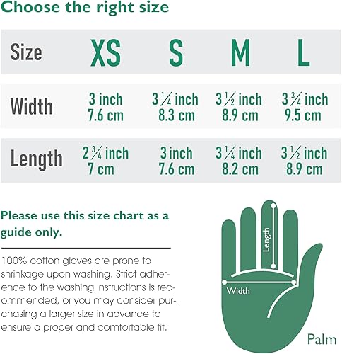 Miniatura 5 de COOLJOB Guantes 100% Algodón, 6 Pares de Guantes de Algodón Blanco para Manos Secas Hidratantes y Eccema, Loción Nocturna, Tratamiento de Sueño