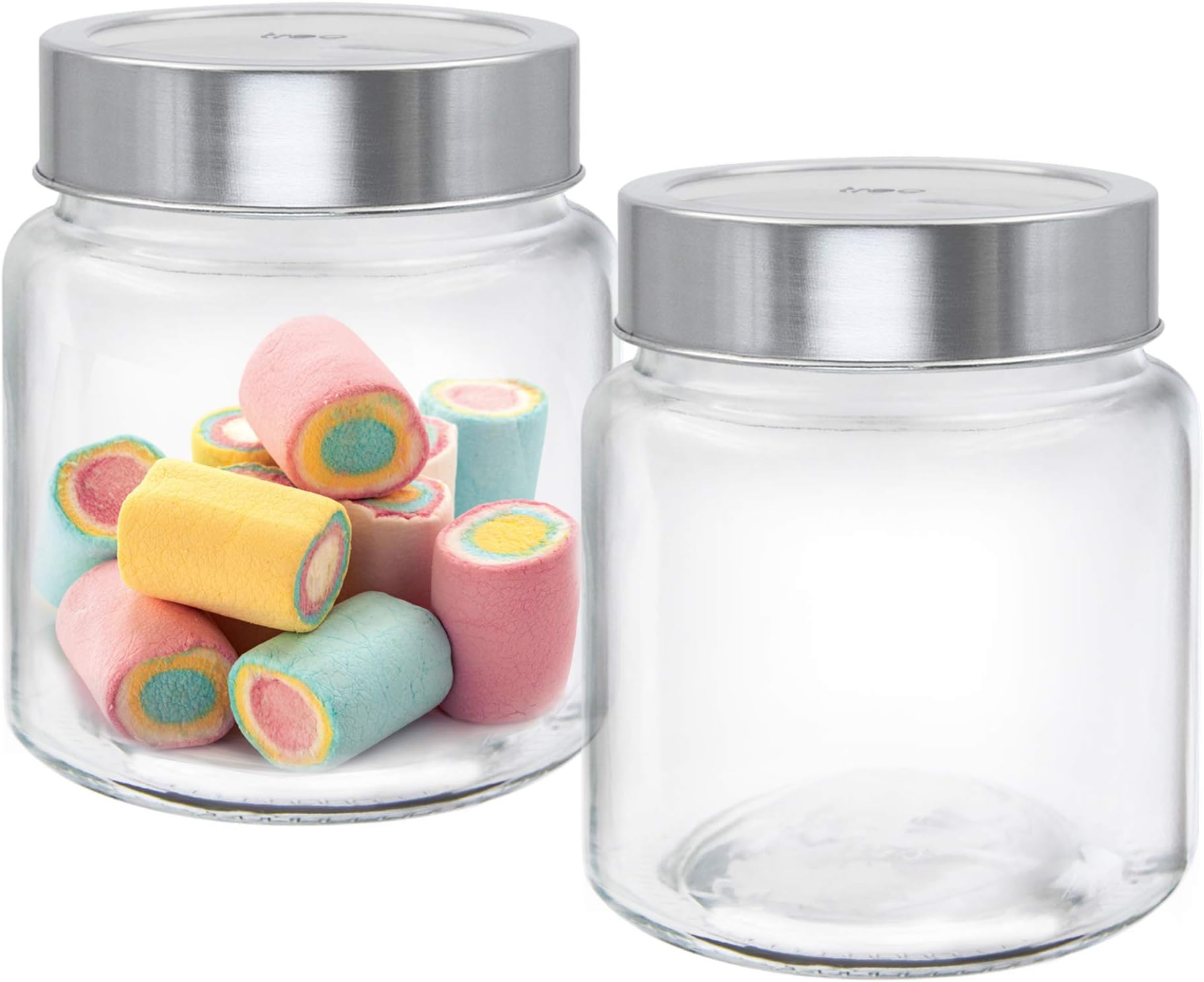 Treo by Milton Radius Storage Jar, Set of 2, 580 ml