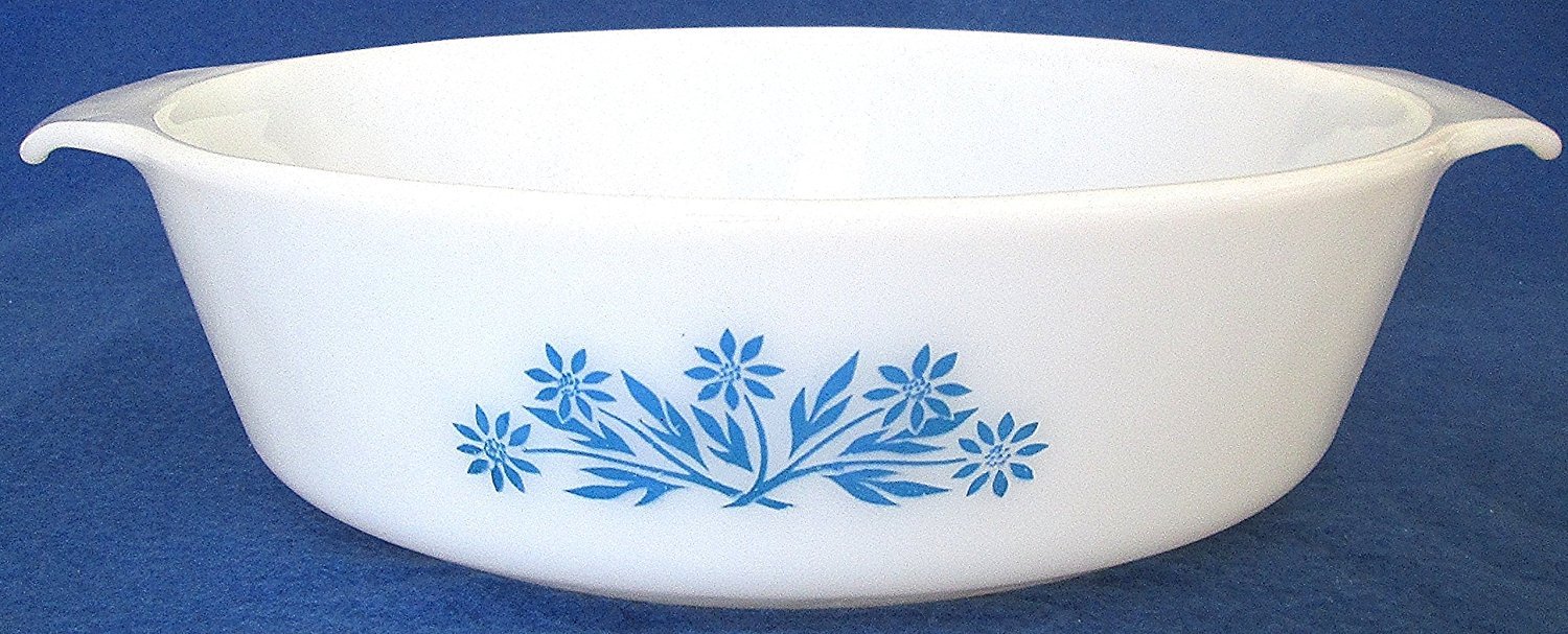 Amazon.com: Anchor Hocking Fire King 2 Qt Casserole Blue