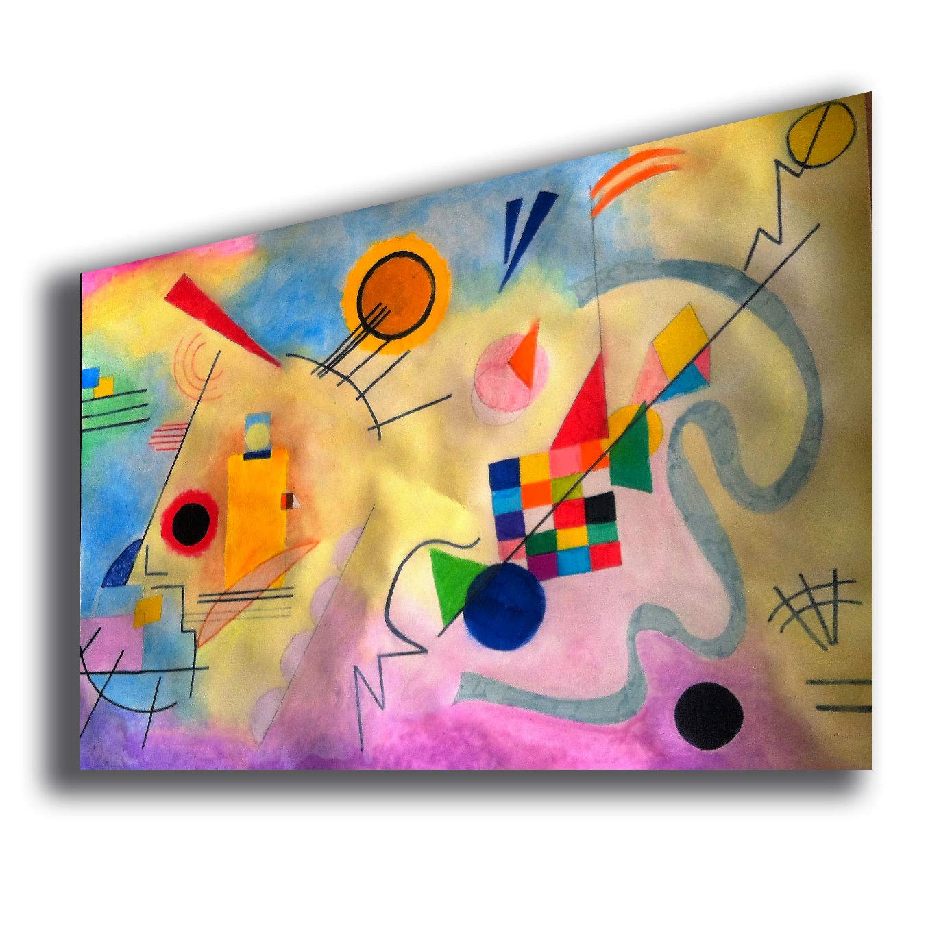 Quadro WASSILY KANDINSKY Untitled 2 - RIPRODUZIONE STAMPA SU TELA Quadri Moderni Moderno Arte Astratto Cucina Soggiorno Camera da letto printerland.it (70x100 cm)