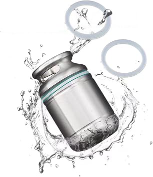 Titanium Pill Case with 304 Stainless Steel Ring EDC Waterproof Box Urgency Capsule Case Pocket Metal Box Camping Tiny Case, S