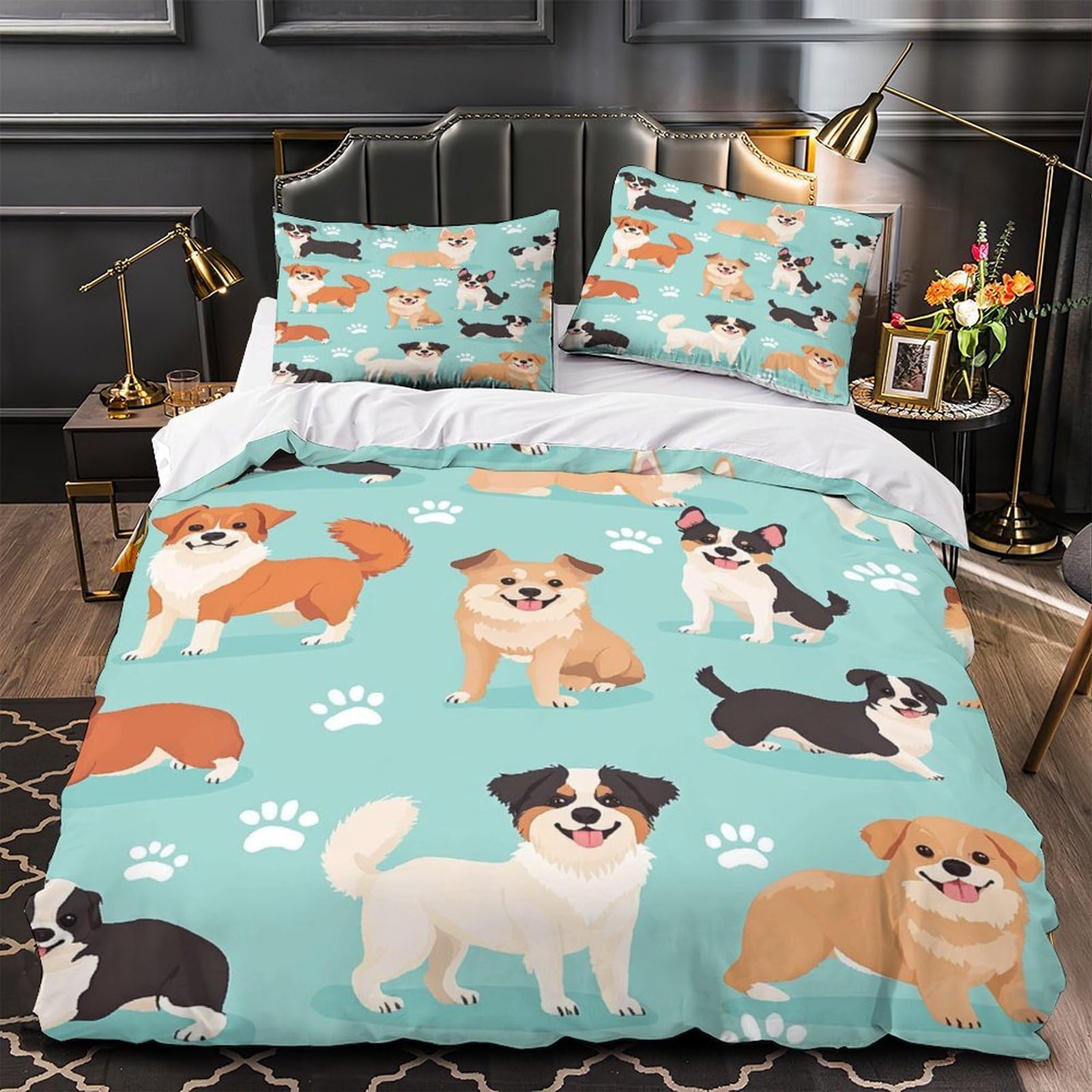 Parure de lit chat 260x220cm effet 3D relief avec finitions soignées et microfibre premium