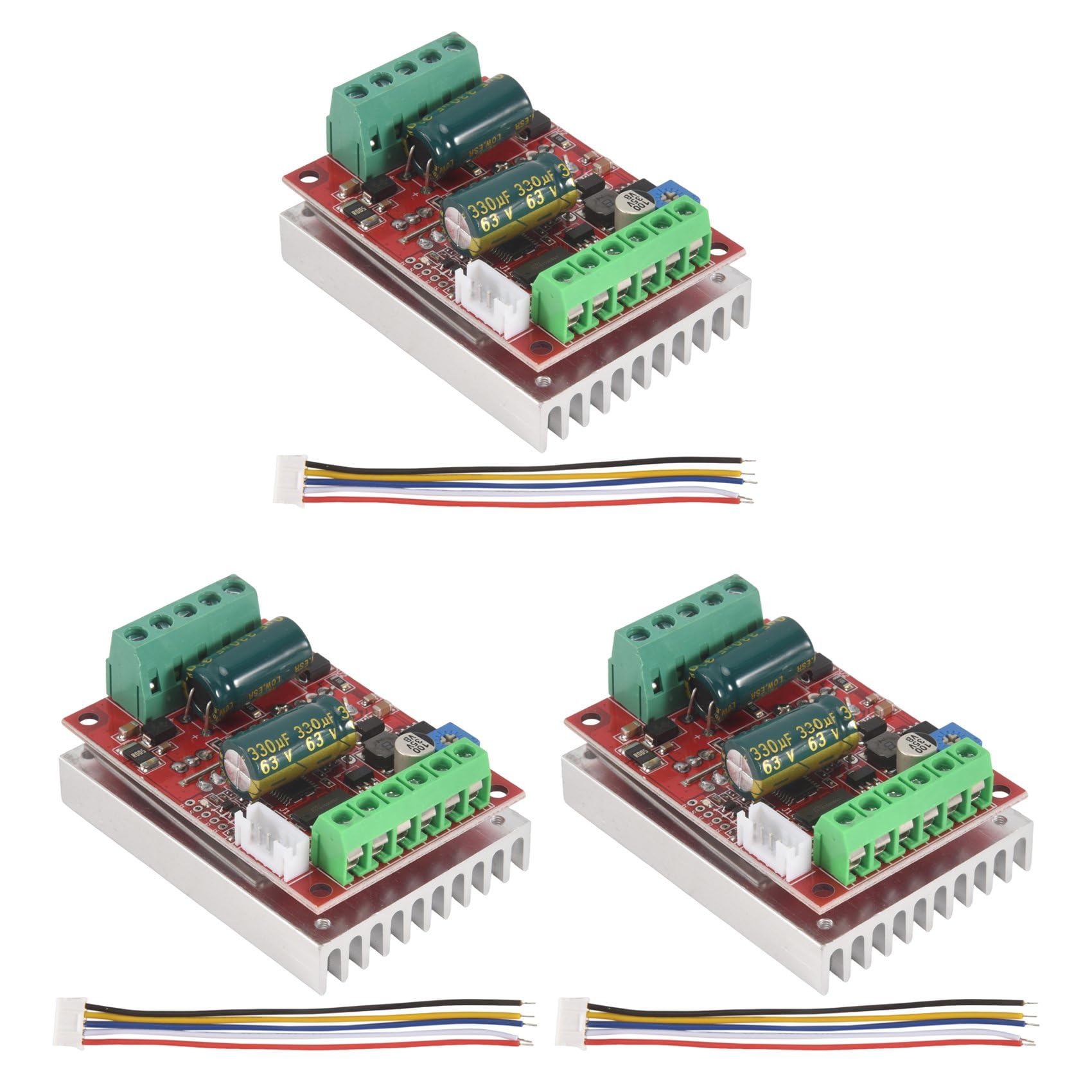 Jnchdghwa As Shown 3X Dc 6-60V 400W Bldc Three Phase Dc Brushless Motor Controller Pwm Hall Motor Control Driver Board 12V 24V 48V
