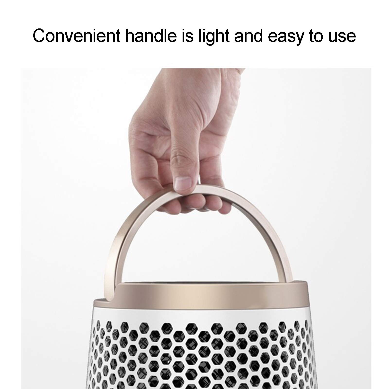 Stufetta, Portatile oscillante riscaldatore Elettrico con Tip-Over Protection, IPX4 Impermeabile, Piccolo e Tranquillo, Adatto per Ufficio Uso Domestico
