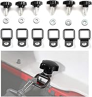 Vista 1 de JeCar Tornillos de Mariposa para Techo Rígido de Remoción Rápida Pernos de Techo Rígido con 6 Anclajes de Sujeción Compatibles con Jeep Wrangler