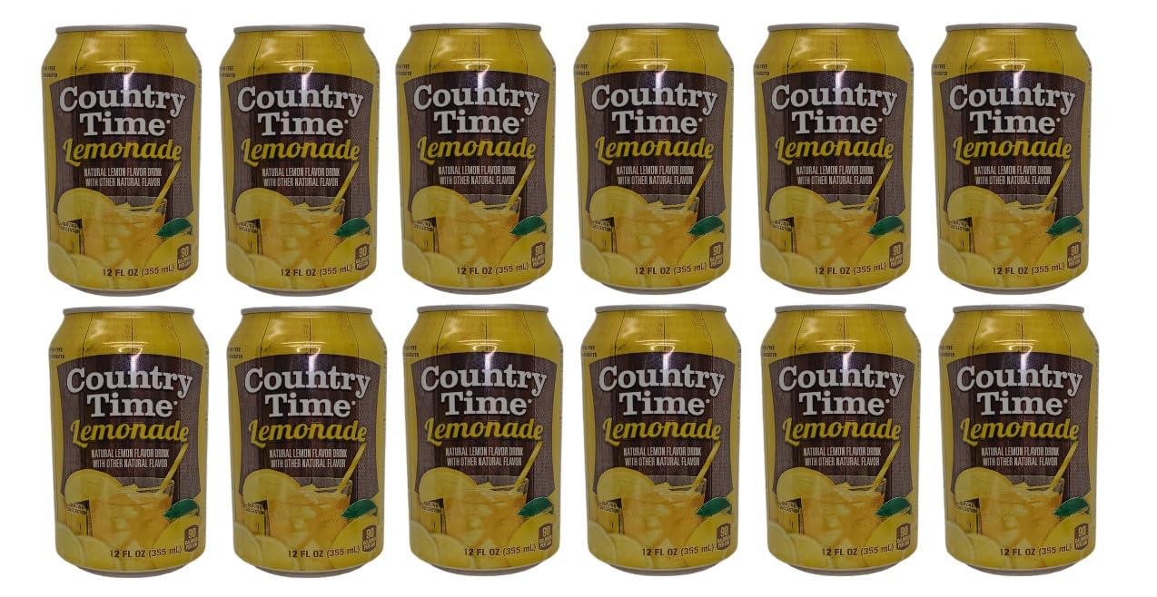 Country Time Non-Carbonated - Caffeine Free Lemonade (Pack of 12 - 16 Oz)