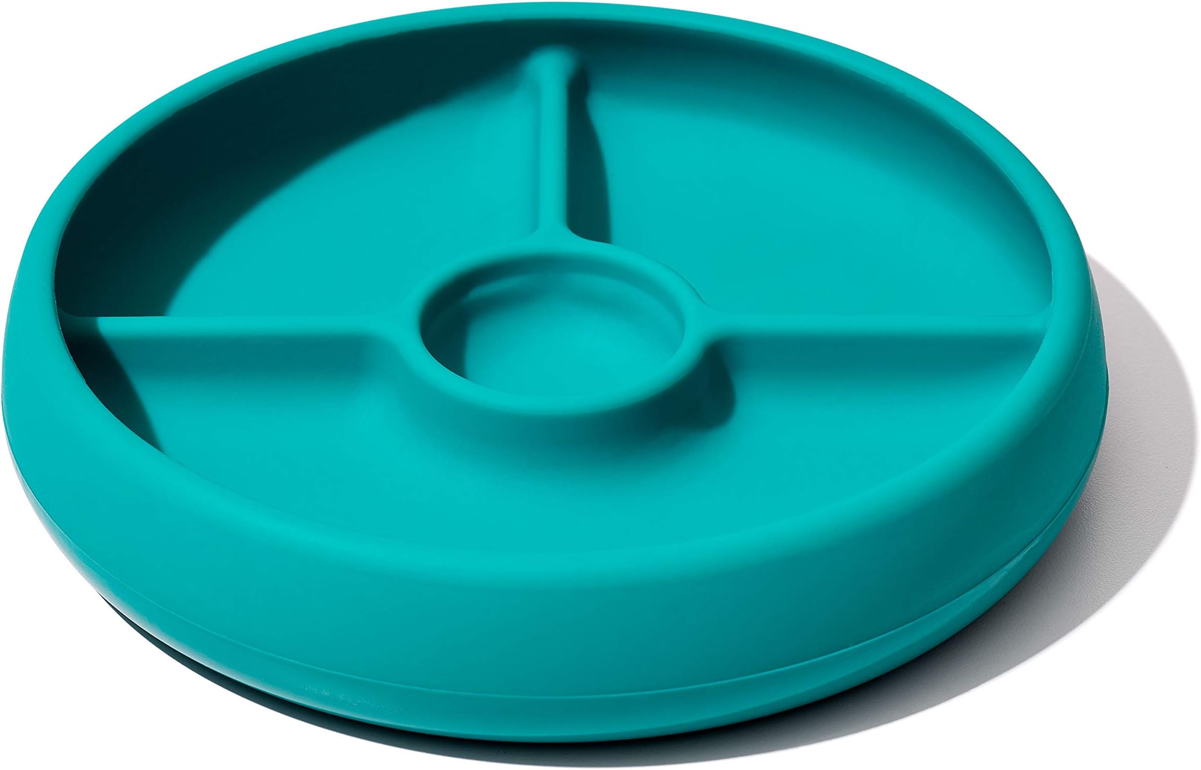 OXO TOT SILICONE DIVIDED PLATE - TEAL
