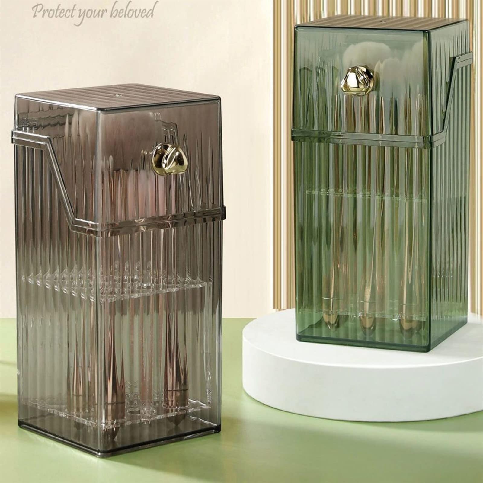 Almacenaje Maquillaje Caja De Almacenamiento para Brochas De Maquillaje, Organizador De Maquillaje, Soporte Ligero para Bolígrafos De Escritorio Habitacion(G)