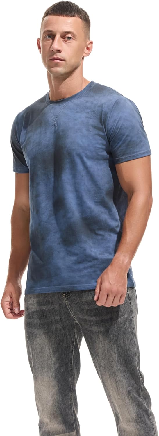 KLIEGOU Men's Graphic T-Shirt 95% Cotton Crew Neck Short Sleeve Tee Soft Stretch Casual Printed Top - Image 5