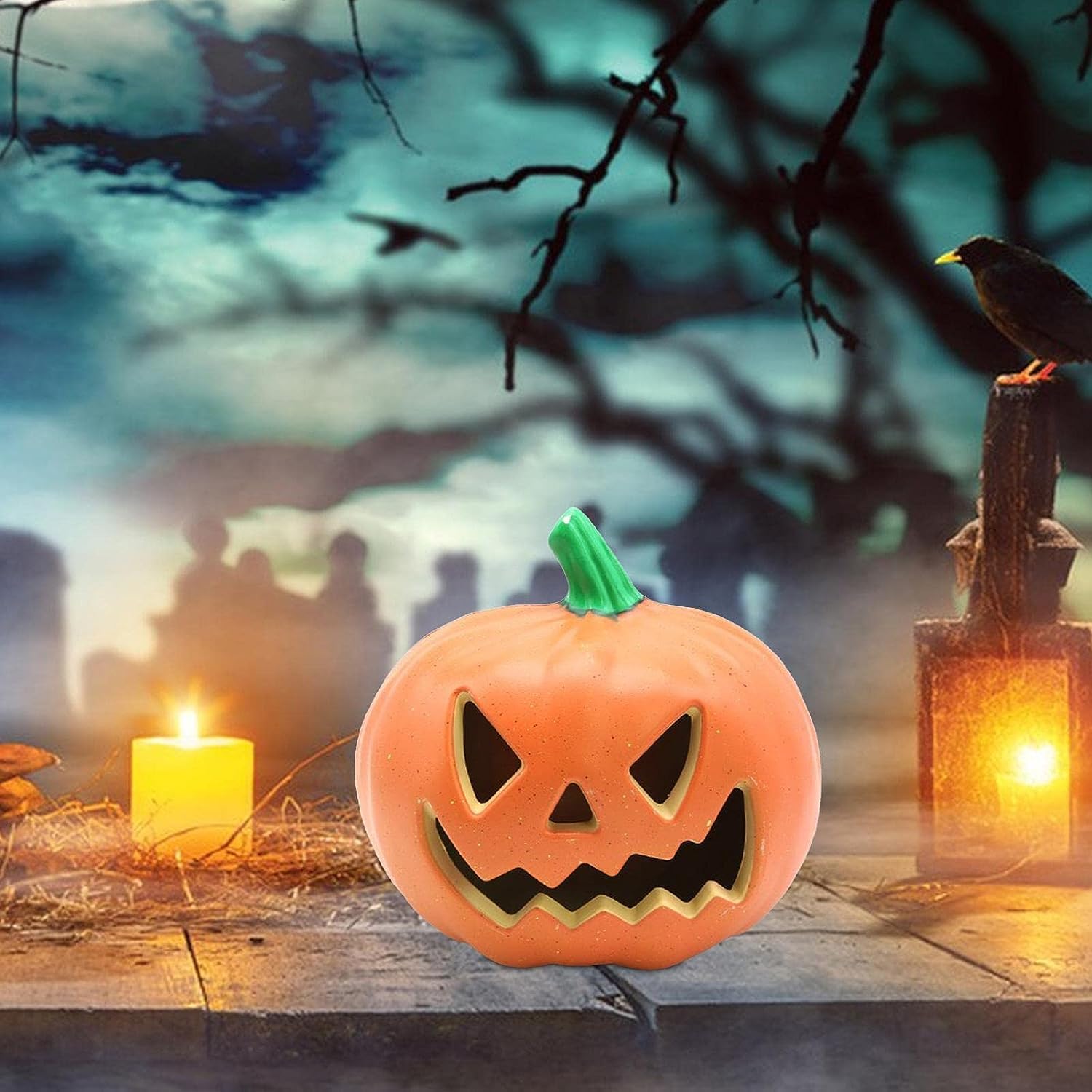 orders discounts Halloween light up pumpkin pedastal Jack lantern ...
