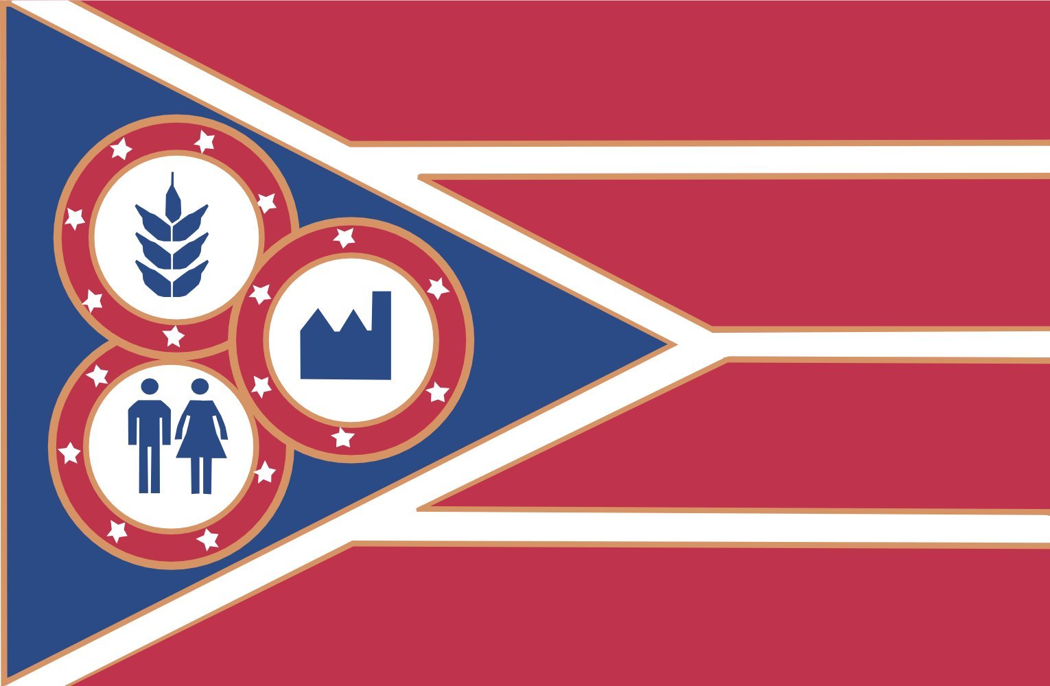 Drapeau de Hancock County Ohio en tissu haute résistance