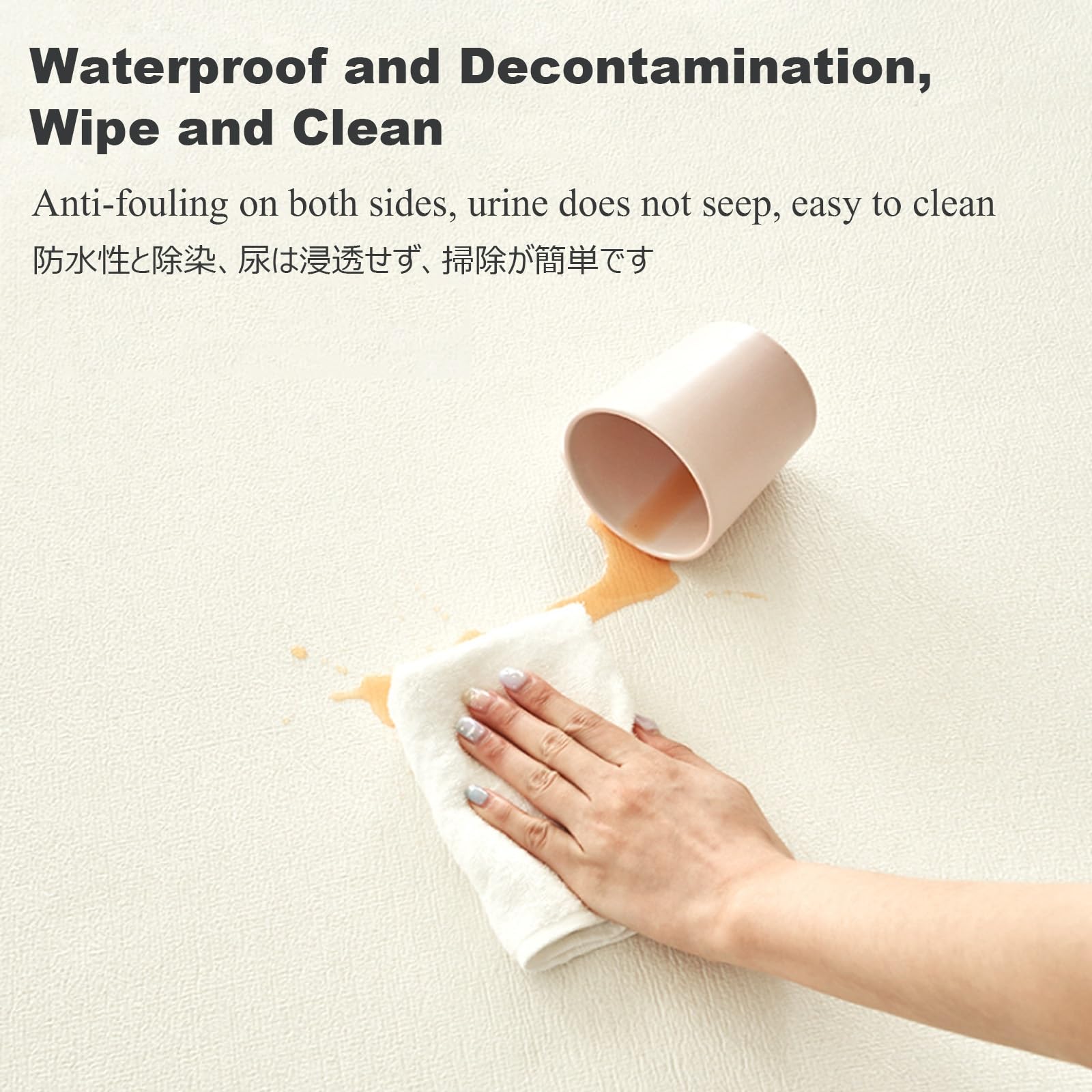 Tappetino Per Ciotola Di Cibo Antiscivolo Per Animali, Impermeabile Sottociotola Cane Cani, Tappetini Grandes, Taglio Casuale, Resistente All'usura, Faciledapulire Protezioni Per Pavimenti(White,100x1