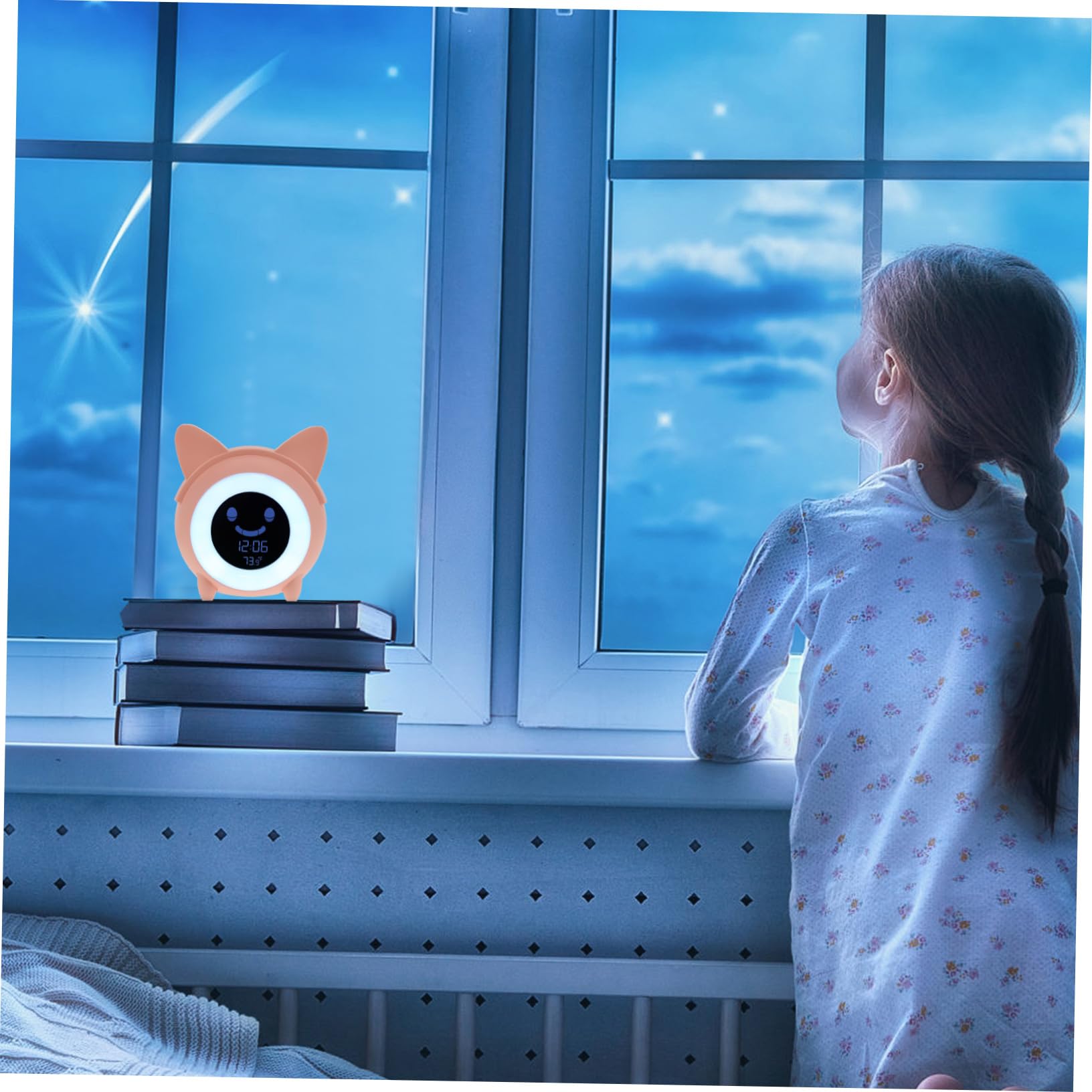 Cabilock 1juego Reloj Despertador Infantil Luz Nocturna y Diseño Creativo para Niño Niña Reloj Digital Electrónico Función De Alarma y Brillo Personalizable