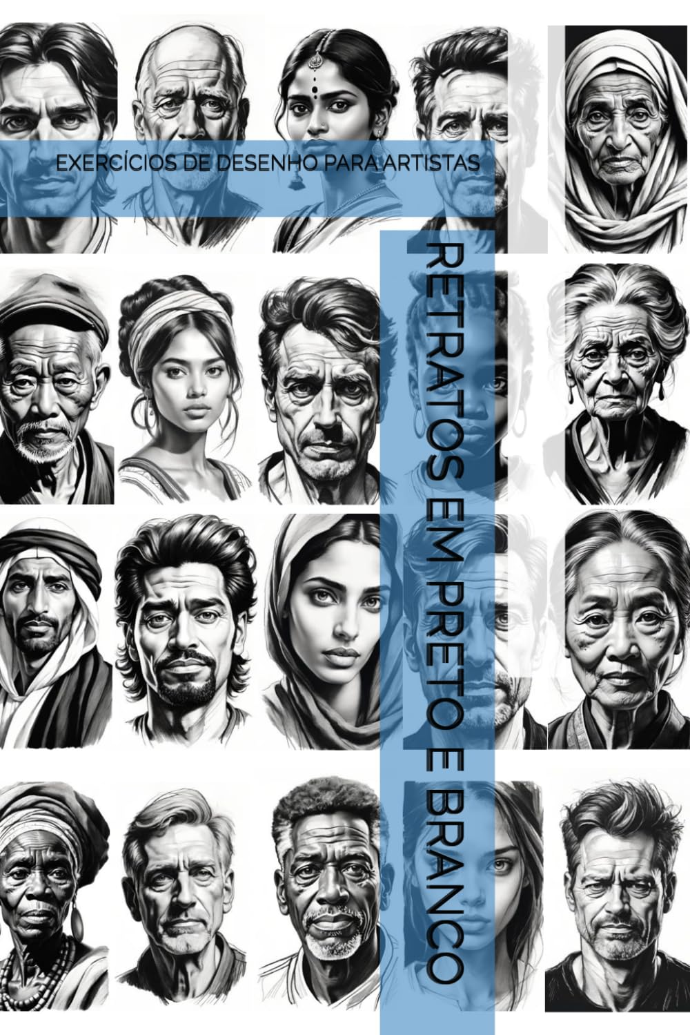 RETRATOS EM PRETO E BRANCO: EXERCÍCIOS DE DESENHO PARA ARTISTAS