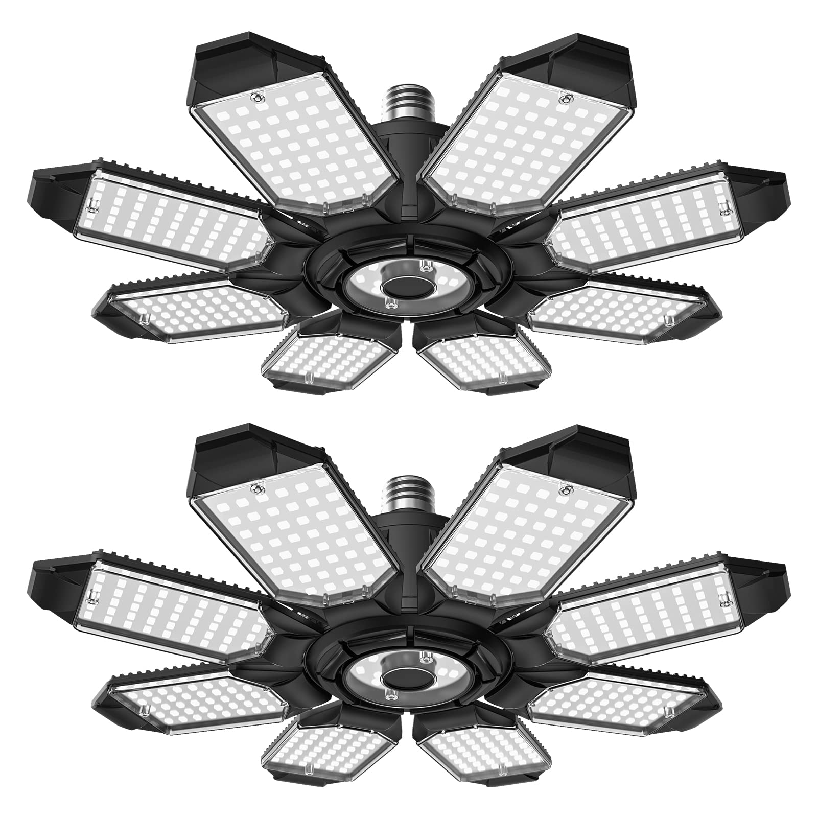 sdaiv LED Garage Light Shop Light with 8+1 Foldable Panels,200W 20000LM