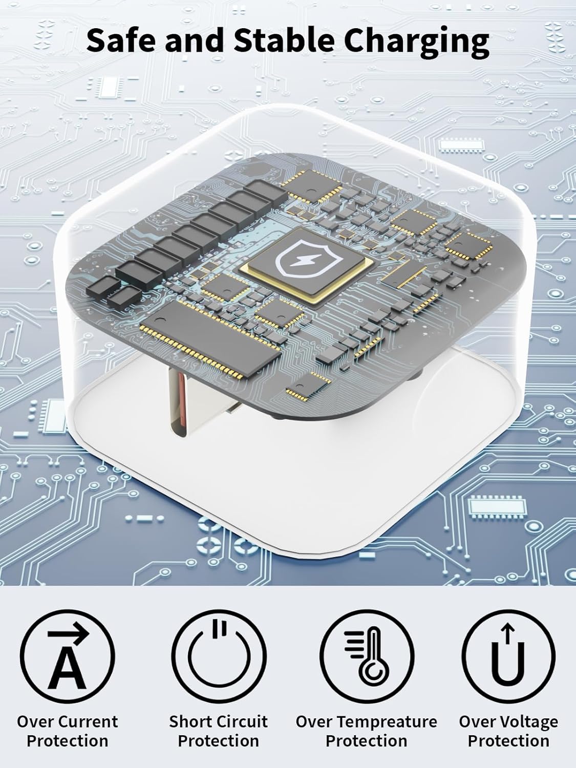 iPhone 17 Charger Fast Charging,Foldable Apple USB C Charger,40-60W USB C Dynamic Power Adapter 6FT 60W C-C Fast Charging Cable for Apple iPhone 17 Pro Max/Air/17/16Pro/16e/15 ProMax Plus,iPad Pro/Air