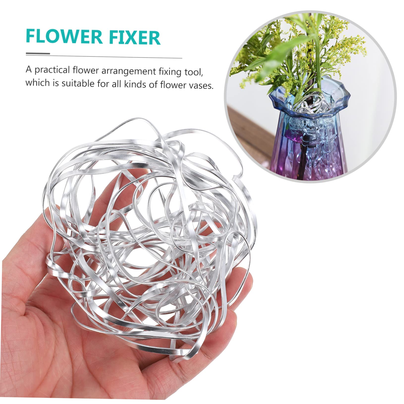 BEBEMOKO 3 Pcs Flower Vase Accessory Flower Arranging Tools Mesh Ball Holder Table Decor