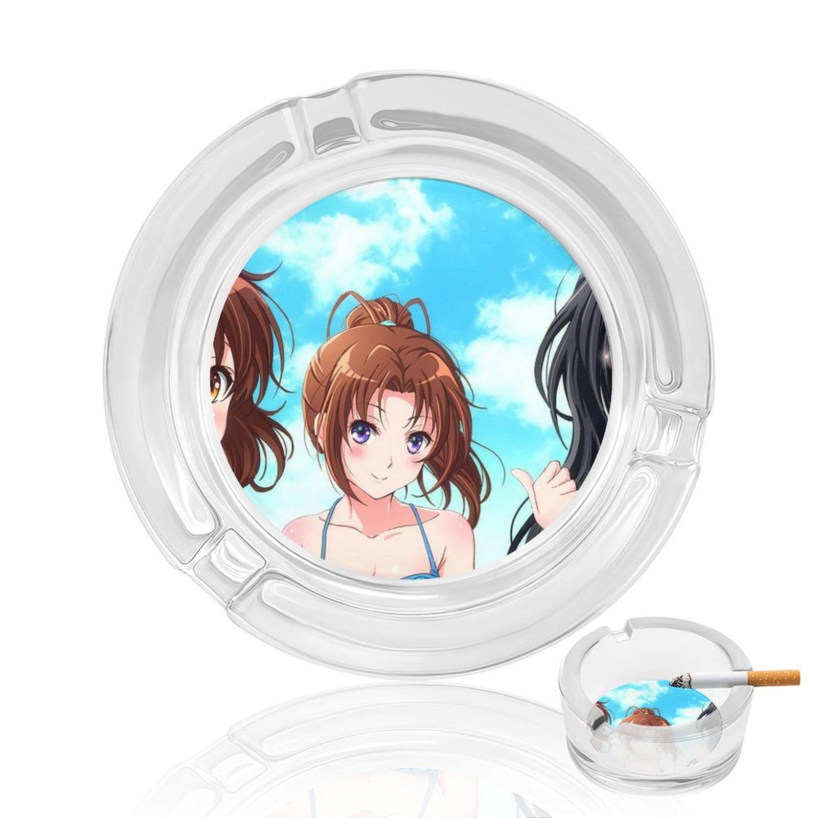 Amazon.co.jp: ガラス灰皿 響け!ユーフォニアム 中川夏紀 田中あすか