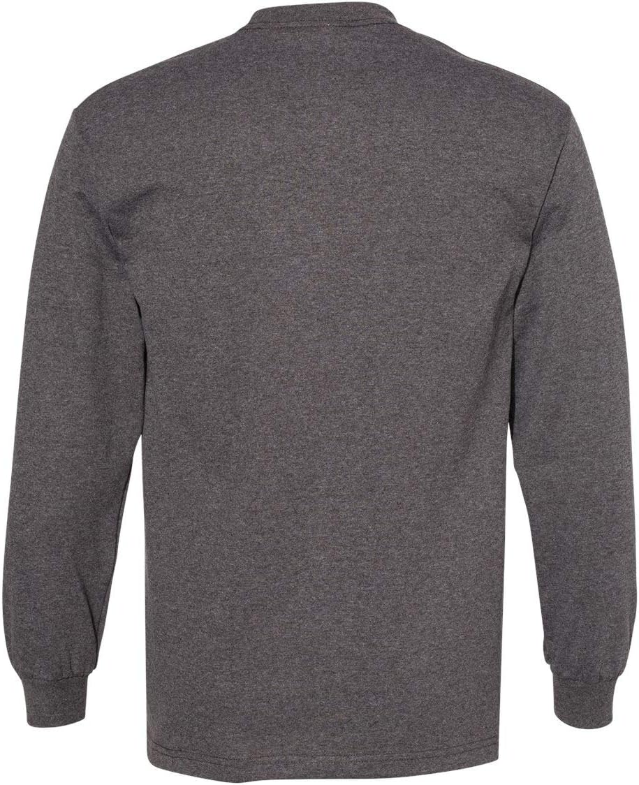 Alstyle Men's 6.0 oz, 100% Cotton Long-Sleeve T-Shirt - Image 3