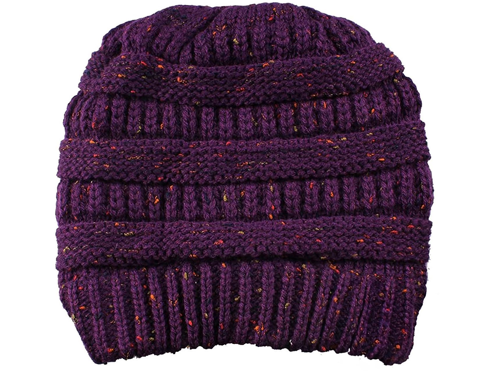 Gravity Threads Confetti Knit Soft Beanie, Purple