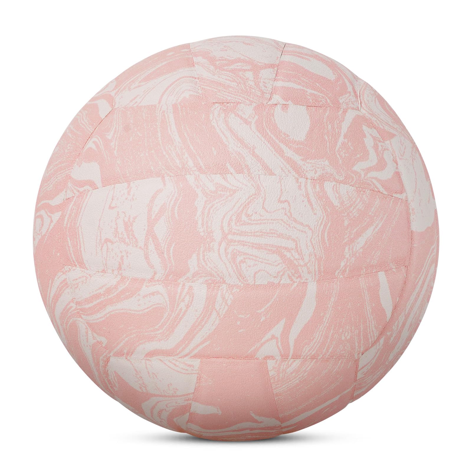 Kuangmi Ballon de volleyball souple, taille officielle, taille 5, ballon récréatif intérieur et extérieur, entraînement sportif, balle de jeu de plage pour débutants, adolescents, adultes