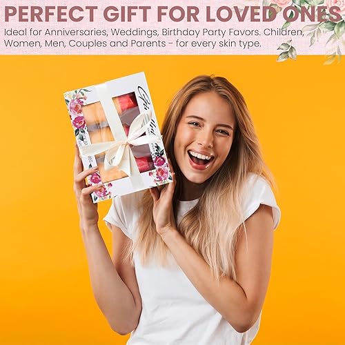 Miniatura 5 de Bombas de baño con lápiz labial I 3 bombas de baño perfumadas grandes hechas a mano para mujeres y niñas, niños, regalos de relajación de spa para