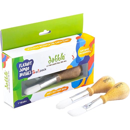 Dabble Jumbo Synthetic Paint Brush Set - Pack of 2
