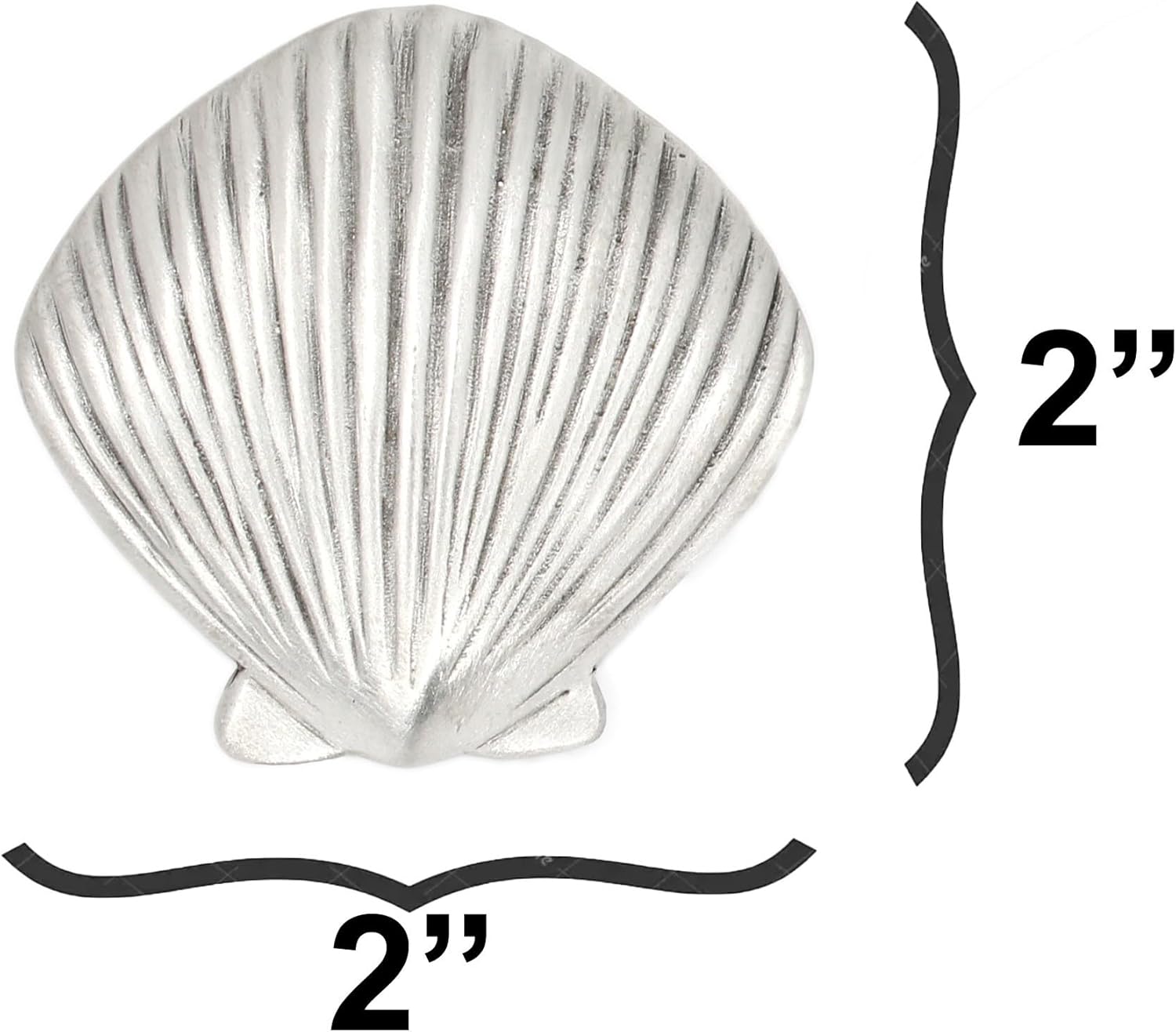 Seashell Cabinet Knob (Medium) | Artist Pewter Collection | Kitchen, Bedroom, Living Room, Bathroom Cabinets and Drawers Hardware