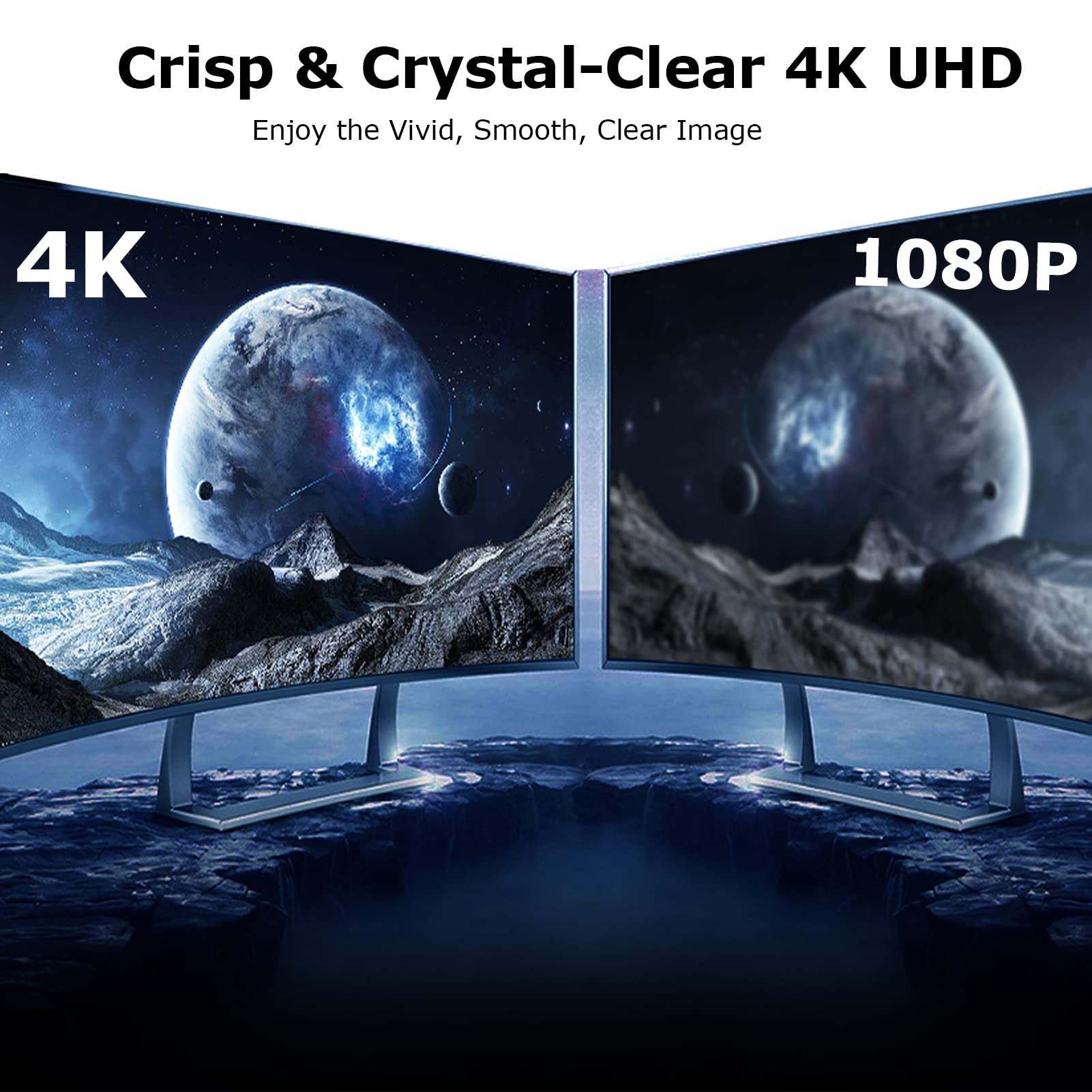 Cavo DisplayPort, confezione da 20, 1,8 m, cavo sottile DP a DP 1.2, [4K a 60Hz, 2K a 165Hz, 2K a 144Hz] Cavo intrecciato per computer, laptop, docking station monitor e altro ancora