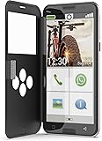 emporiaSMART.5 | Seniorenhandy 4G VoLTE | Senioren Smartphone ohne Vertrag | Mobiltelefon mit Notruftaste | 5,5-Zoll-Display | Android 10 | 13 MP Kamera | Schwarz 32GB & Android 11