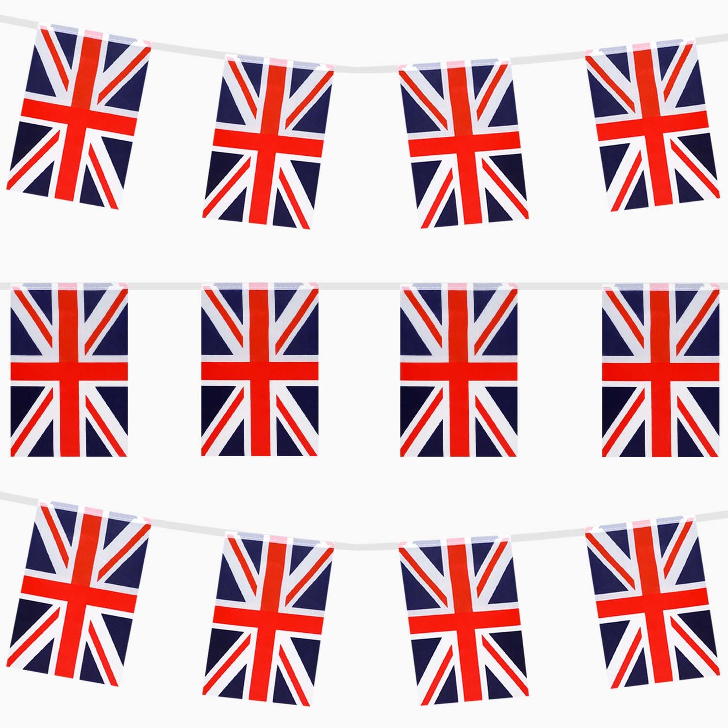 REGINA 70TH PLATINO Jubilee Britannico Union Jack Bandiera Tessuto - Foto 11