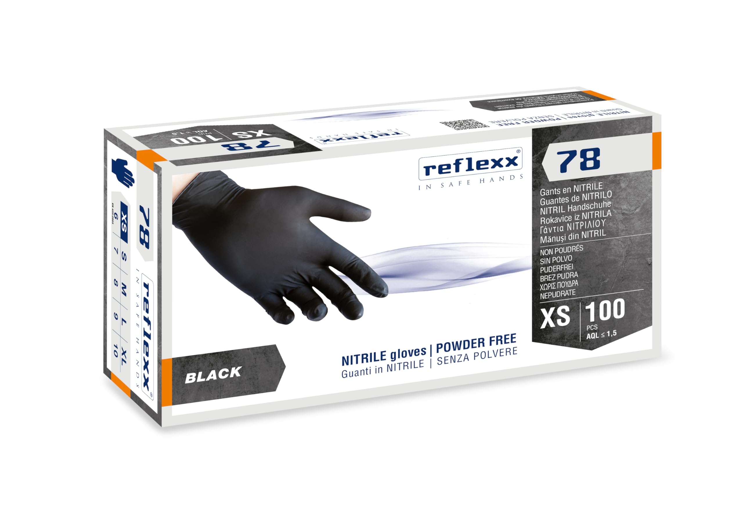 Reflexx N79P, Guanti In Nitrile Senza Polvere Extra Lungo 30 Cm - Foto 6